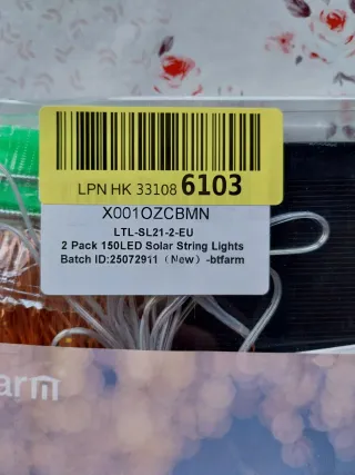 Set Luci Solari LED Btfarm 150 Luci