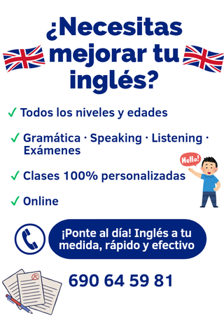 ¡Ponte al día en inglés! Clases personalizadas