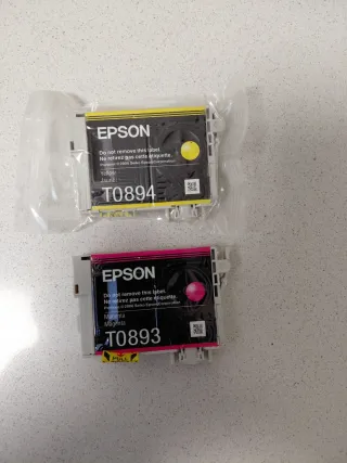 Tintas Epson T0893 Magenta y T0894 Amarillo