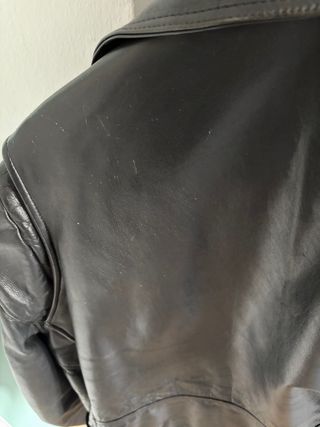 Chaqueta Biker Piel Negra Auténtica