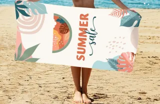 Toalla grande microfibra para playa o gimnasio