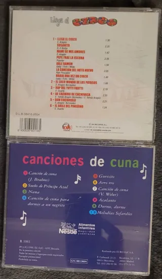 Lote 8 CDs Música y Cuentos Infantiles