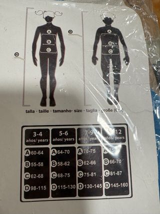 Disfraz Rey Melchor Niño talla 7-9 años