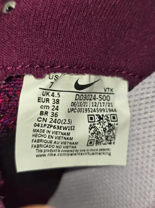 Nike React Infinity Run FK3 Flyknit Talla 38