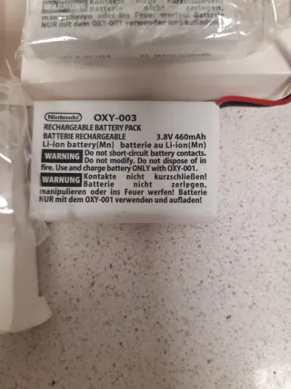 4 Baterías Nintendo OXY-003, gameboy micro
