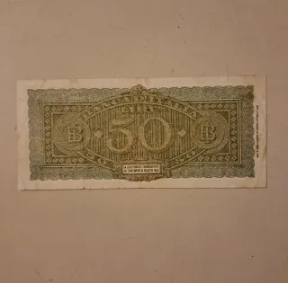 2 Banconote Lire 50 Banca d'Italia