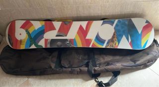 Tabla Snowboard Nitro Looptroop, fijaciones y fund