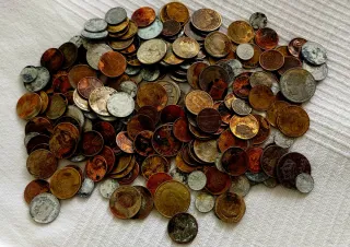 Lotto di 500 Monete Antiche da Collezione Numismatica