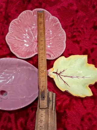 3 Fuentecitas decorativas hoja