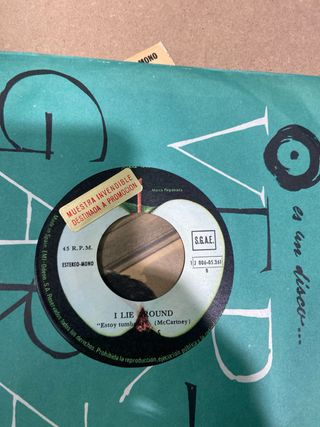 Wings . Vive y deja morir. Single 7” Spain.Promo