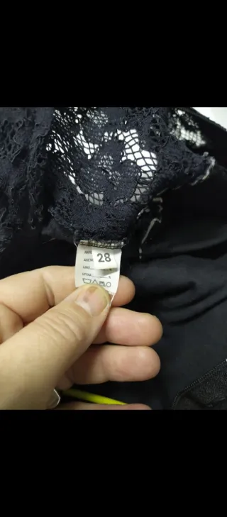 Mono pantalón mujer encaje negro