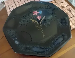 Servizio 6 Bicchieri Liquore Vintage Fiori Rossi