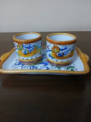 Set 2 Tazzine Caffè Deruta Ceramica