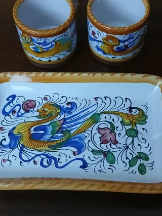 Set 2 Tazzine Caffè Deruta Ceramica