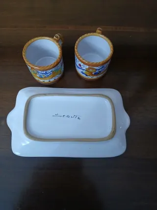 Set 2 Tazzine Caffè Deruta Ceramica