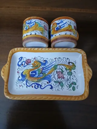 Set 2 Tazzine Caffè Deruta Ceramica