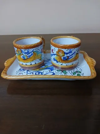 Set 2 Tazzine Caffè Deruta Ceramica