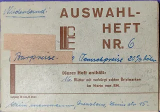 Cuadernillo de sellos de Holanda