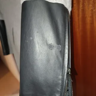 Elegante abrigo Bershka gris y negro