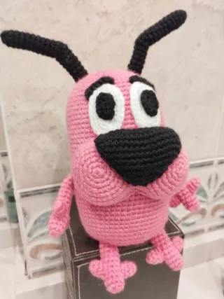 Coraje, el perro cobarde Amigurumi
