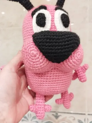 Coraje, el perro cobarde Amigurumi