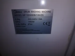 Lavadora Midea 8kg con 10 años garantía