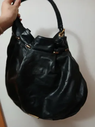 Borsone nero in pelle SportMax di maxmara