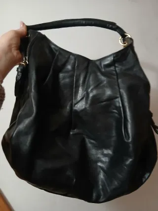 Borsone nero in pelle SportMax di maxmara