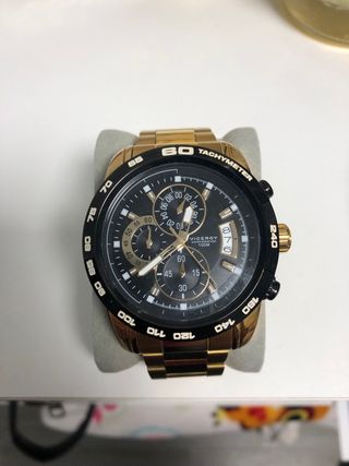 Reloj Viceroy Dorado Negro Cronógrafo