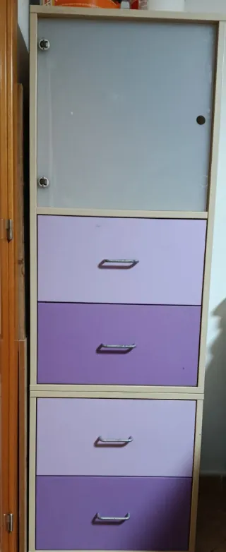 Mueble juvenil 4 cajones y puerta