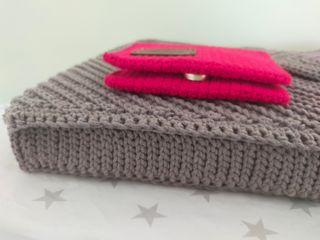 Conjunto Bolsas Crochet Mujer Marrón y Morado