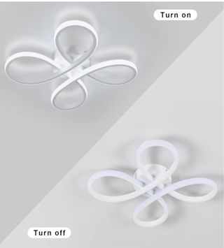 Candeeiro LED moderno minimalista branco