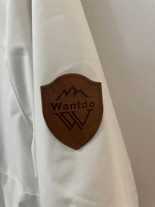 Abrigo Esquí Wantdo Mujer Talla L Blanco Impermeab