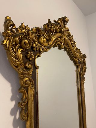 Espejo Dorado Antiguo