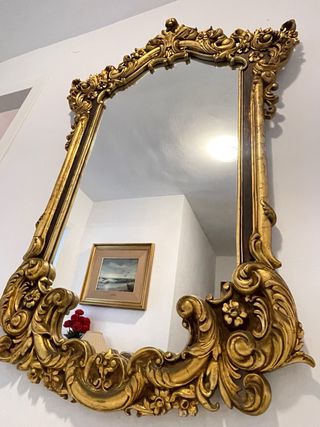 Espejo Dorado Antiguo