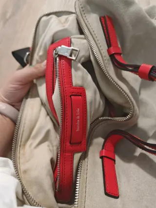 Bolso Bimba y Lola Beige/Rojo