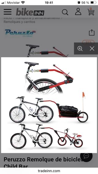 Remolque de bicicleta Peruzzo Child Bar