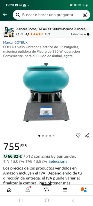 Pulidora Tambor joyeria