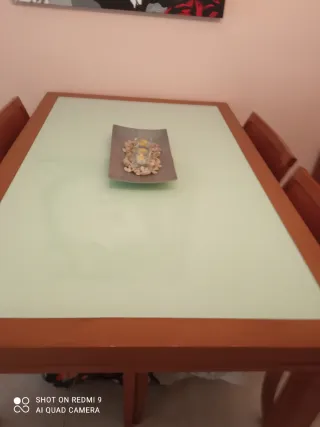 Mueble de madera cerezo macizo mesa extensible.. y