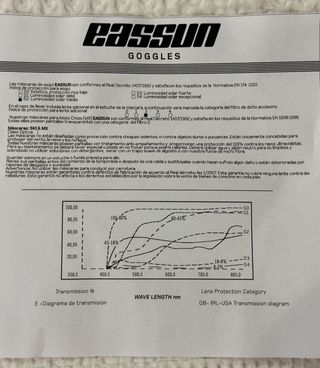 Gafas de esquí Eassun para niño, color azul