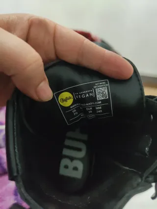 Botines Buffalo Zespher Lace Up MID negros