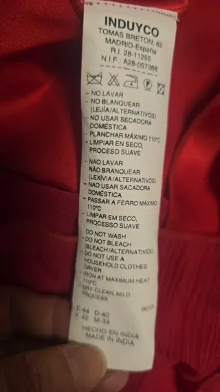 Vestido de fiesta rojo