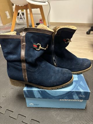 Botas Azules Mujer