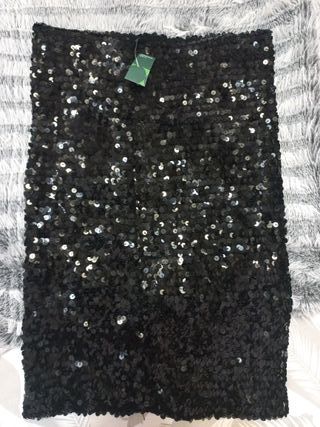 Falda negra lentejuelas