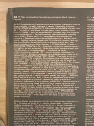 Parkside 20V Set Combinado Herramientas