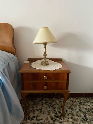 2 Lampade da tavolo dorate antiche