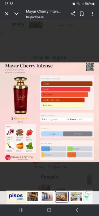 Perfume Mayar Cherry Intense