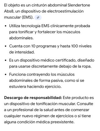 Cinturón Slendertone ABS 7 Electroestimulador
