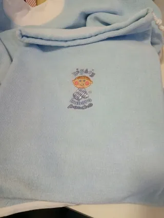 Babero Poncho Bebé Azul