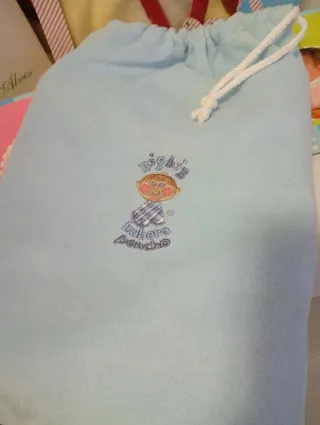 Babero Poncho Bebé Azul